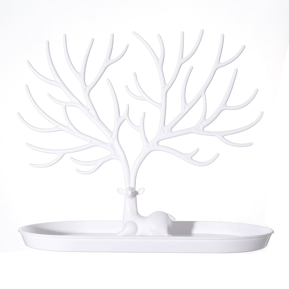 Deer Antler Jewellery Stand - White