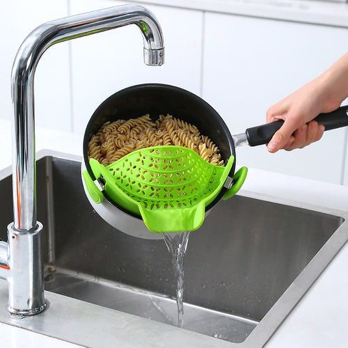 Clip-On Silicone Pot Strainer