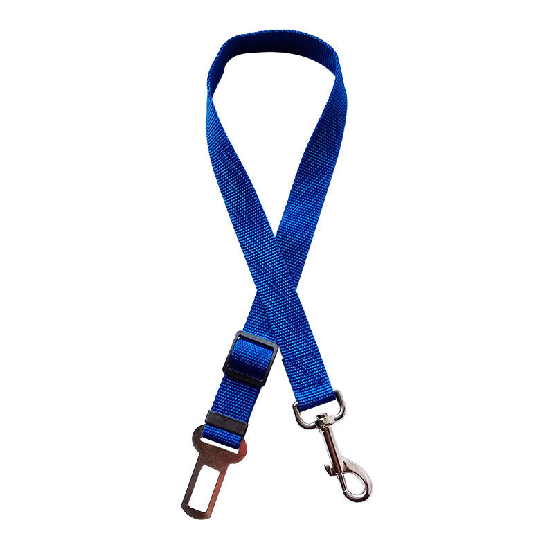 Adjustable Pet Car Seat Belt - Blue