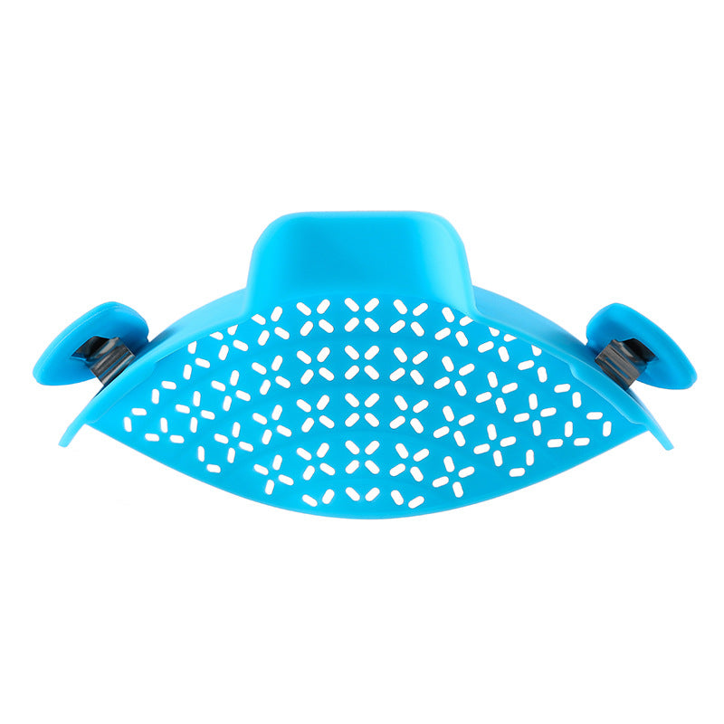 Clip-On Silicone Pot Strainer - Blue