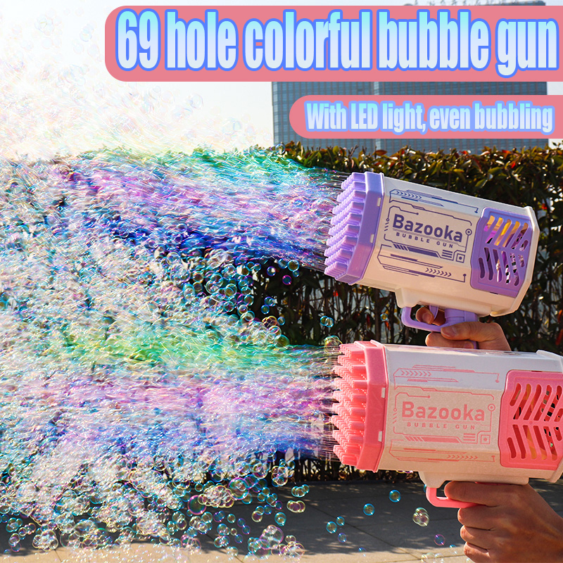 Light-Up Bubble Rocket Blaster