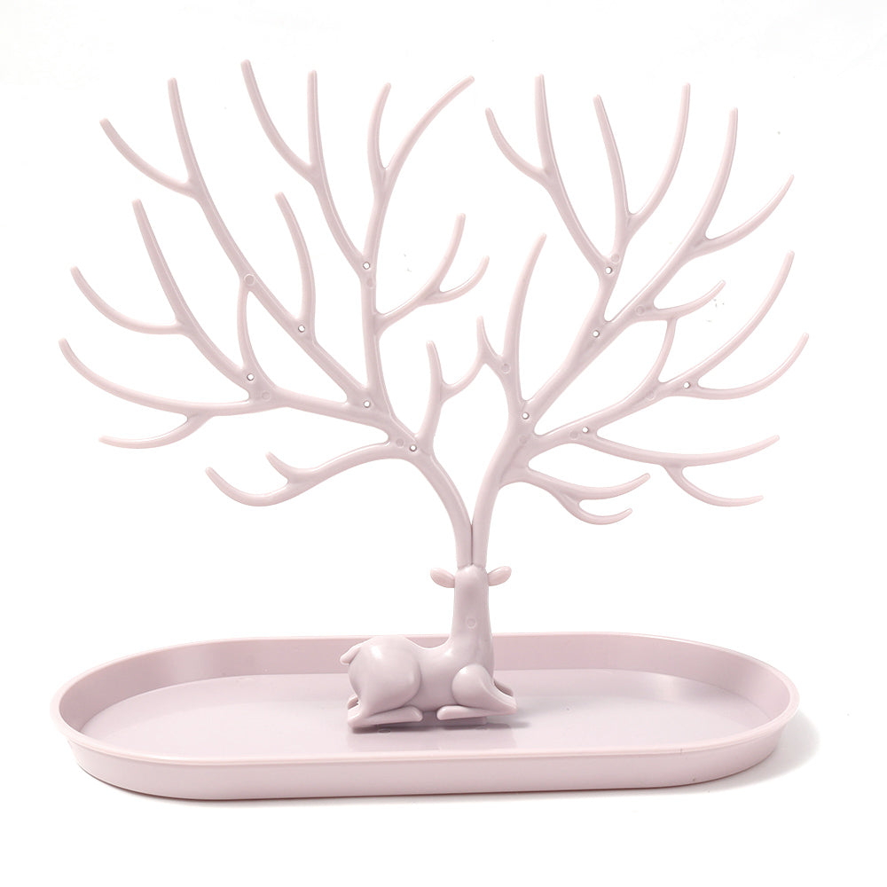 Deer Antler Jewellery Stand - Pink