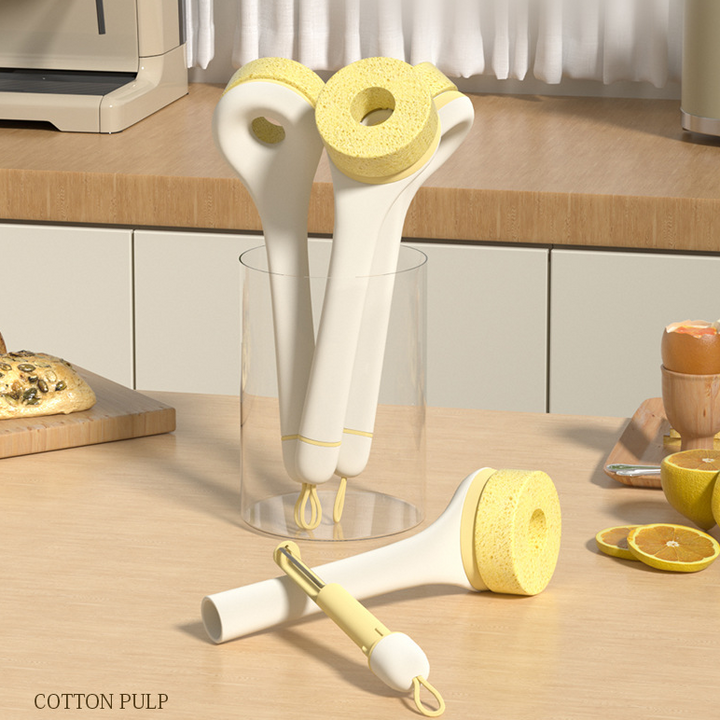 Sponge Dish Brush with Peeler