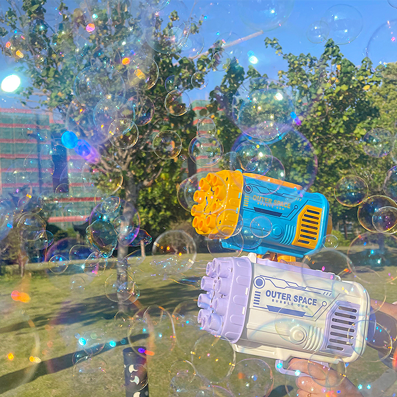 Light-Up Bubble Rocket Blaster