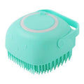 Silicone Shampoo Bath Brush for Pets - Green square