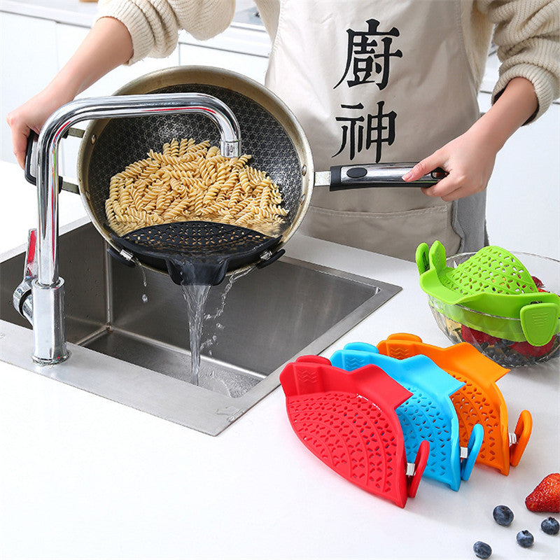 Clip-On Silicone Pot Strainer