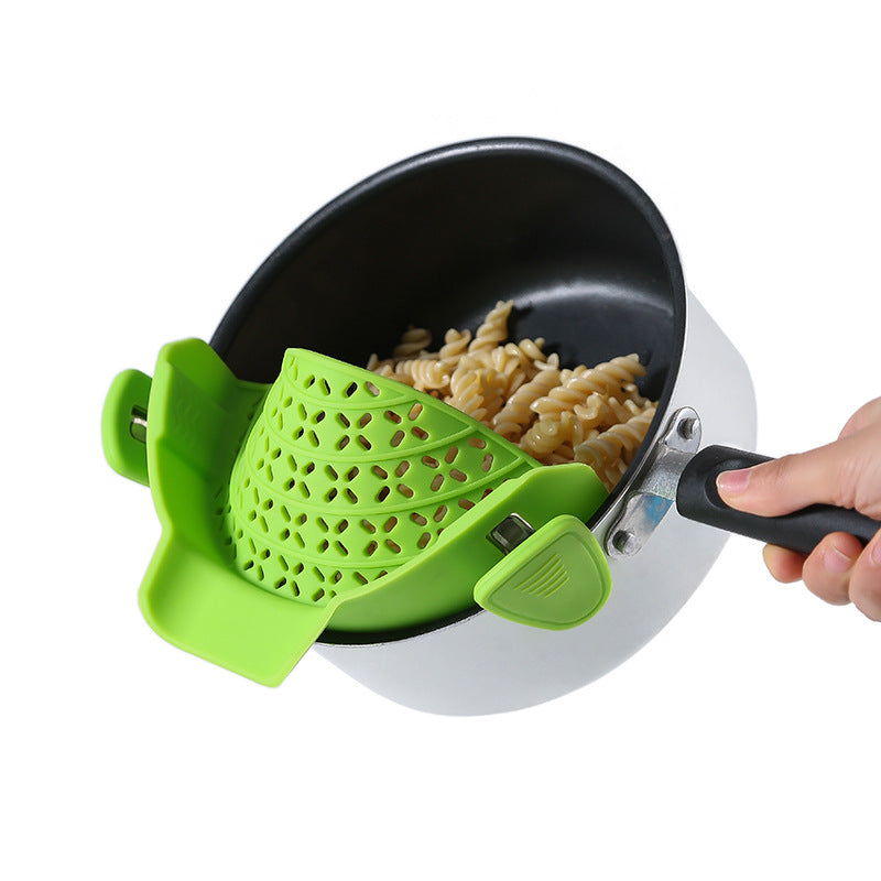 Clip-On Silicone Pot Strainer