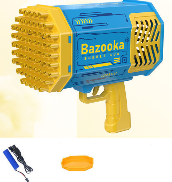 Light-Up Bubble Rocket Blaster - Blue
