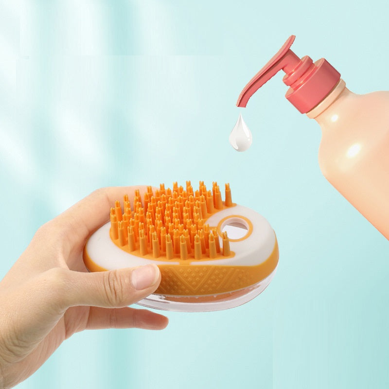 2-in-1 Silicone Pet Bath & Massage Brush