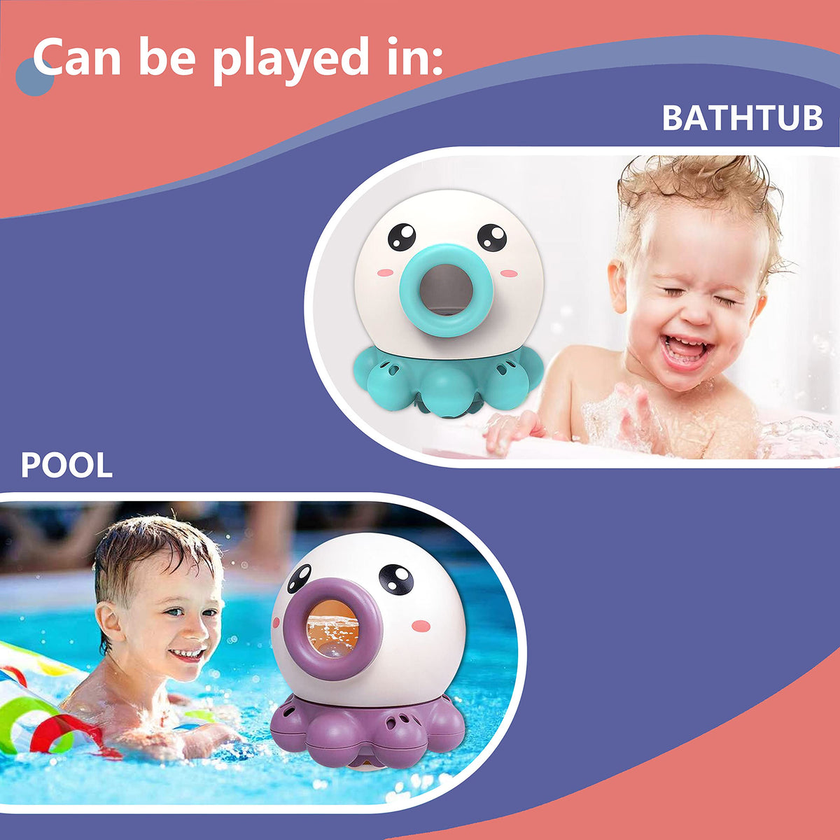 Spinning Octopus Bath Fountain