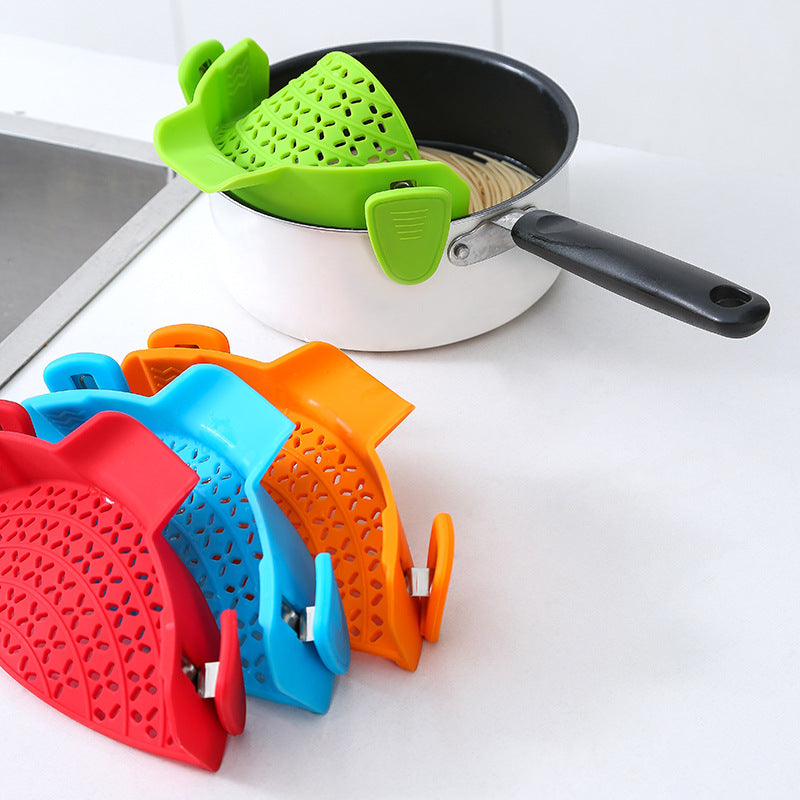 Clip-On Silicone Pot Strainer