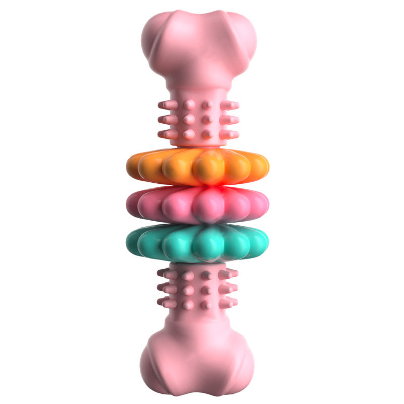Tough Bone Chew Toy for Dogs - Pink